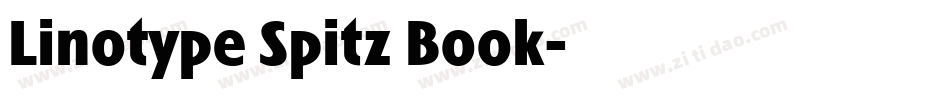 Linotype Spitz Book字体转换